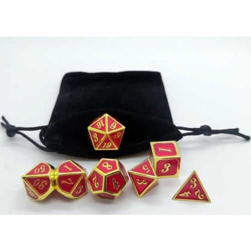 7pcs/set DND Dice Polyhedral Dice for RPG DND Board Games D&d Games Dice D4-D20 Board Game Accessories