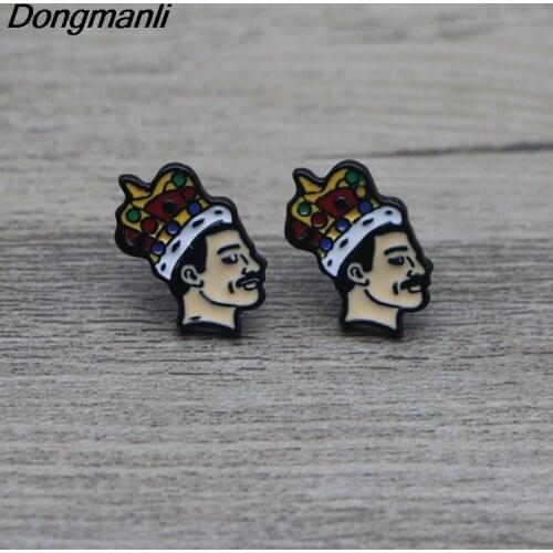 DMLSKY Singer band Musician Stud Earrings Cute Earrings Enamel Earrings For Women Girls Ear Stud M2577