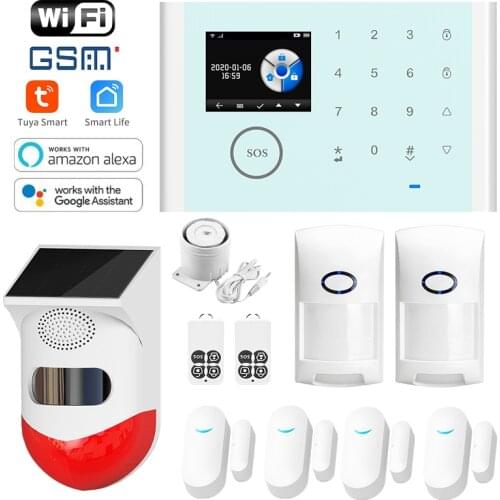 Angus Wifi Home Security System GSM with Infrared Siren Remote Control Intercom Door Opening Sensor