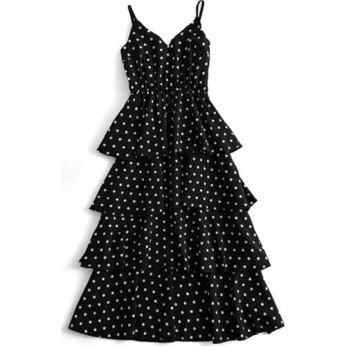 Elegant Pastel Summer Dress Women Sexy Boho Vacation Ukraine Lining Trendy Robes New Style Wave Point Party Dress