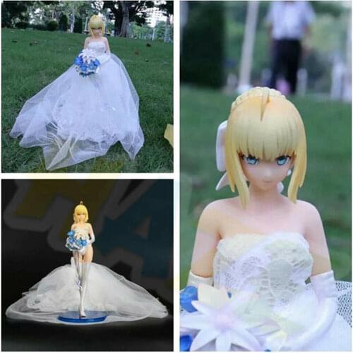 Fate/stay night 10th Anniversary Saber Royal Dress PVC Figure Model Toy 26cm