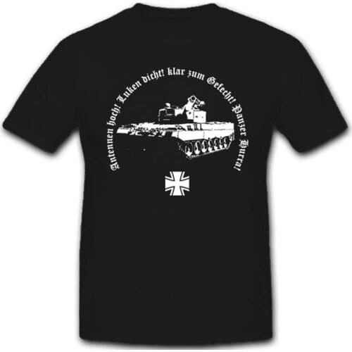 Panzer Troop Military German Army Panzermann Antenna Up T-Shirt. Summer Cotton Short Sleeve O-Neck Mens T Shirt New S-3XL