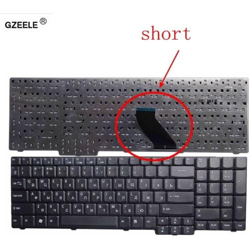 GZEELE Laptop keyboard FOR ACER 5610 5620 ZR6 9400 7000 7110 eMachines E528 E728 Short cable RU BLACK Replace Keyboards RUSSIAN
