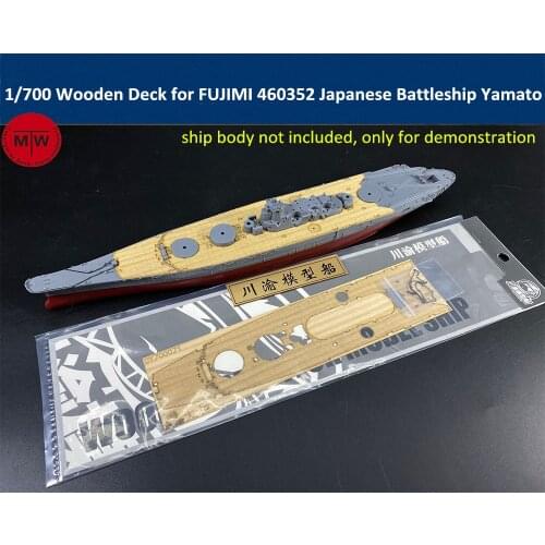 1/700 Scale Wooden Deck for FUJIMI 460352 Japanese Navy Battleship Yamato Model TMW00090