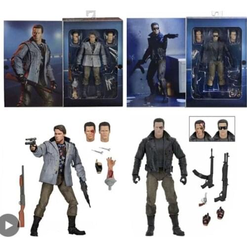 NECA Judgment Day T-800 Figure Arnold Schwarzenegger Terminator Action Collectible Model Toy