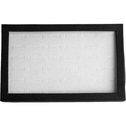 652F 36 Slots Ring Jewelry Display Storage Box Tray Showcase Organiser Earring Holder