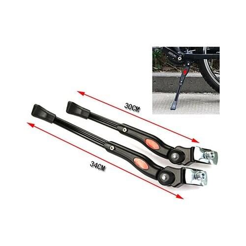Adjustable Bike Bicycle cycling Kickstand Folding Side Stands Parking Leg Side Support Foot Kick Stand Kit Black
