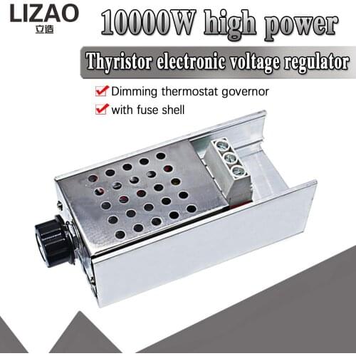 LIZAO 10000W SCR Voltage Regulator Speed Controller Dimmer Thermostat AC 110V 220V