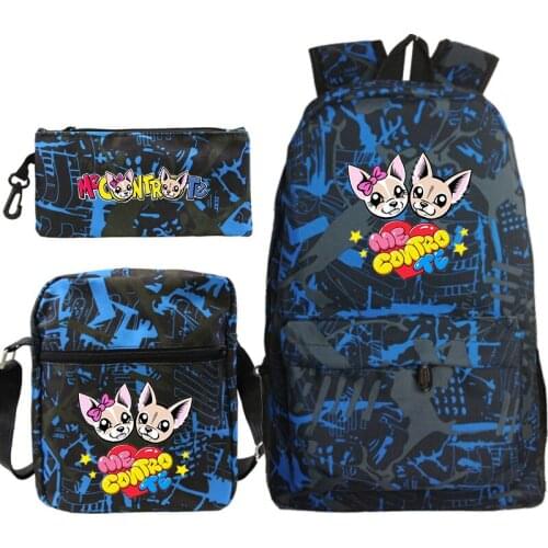 Hot sale Me Contro Te Backpack Men Women Laptop Mochila Students School Bags Boys Girls Daily Backpacks 3pcs/set Teens Sport Bag