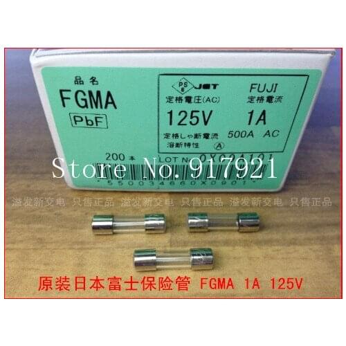 [ZOB] The original Japanese Fuji FGMA 125V 1A imported glass tube fuse 5X20 --200PCS/LOT