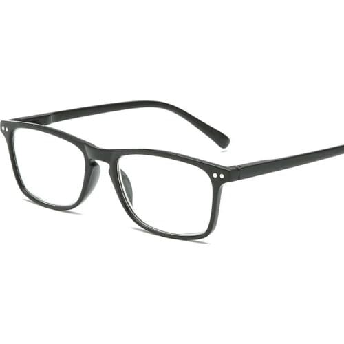 +1.0 1.5 2.0 2.5 3.0 3.5 Reading Glasses Men Women Spring Hinge Rectangular Fashion Presbyopic Reading Glasses Frame Unisex