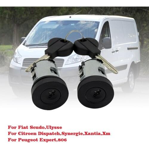 2PCS Car Barrel Door Lock Keys Set For Peugeot Expert 806 For Citroen Dispatch Xantia 9170.AY 4162.C9 4162.L0 4162.PA