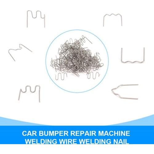 600Pc Hot Stapler Car Bumper Crack Repair Stainless Steel Cut Wave Staple Bumper Bodywork Repairs 0.8/0.6MM Wave Staple 6 Shapes