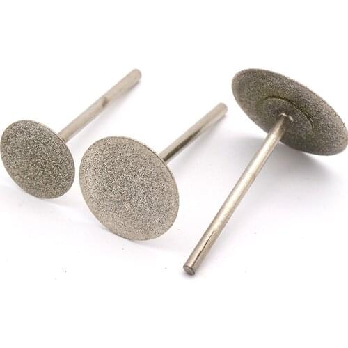 1PCS 20/25/30mm Diamond Cutting Disc Saw Blade Grinding 1/8'' Shank For Dremel Rotary