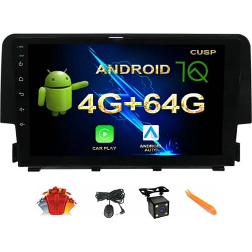 CUSP 9 Inch Car Radio Stereo GPS Navigation For Honda Civic 2016- Android 10 Larger Screen 4G+64G Auto DSP In Dash Head unit