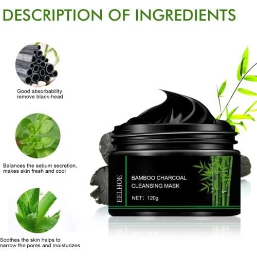 Bamboo Charcoal Peeling Mask Black Blackhead Remove Acne Shrink Pores Cleansing Tear Pull Mask Beauty Skin Care Korean Cosmetics