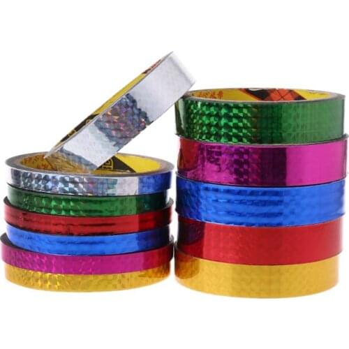 Rhythmic Gymnastics Decoration Holographic RG Prismatic Glitter Tape Hoops Stick