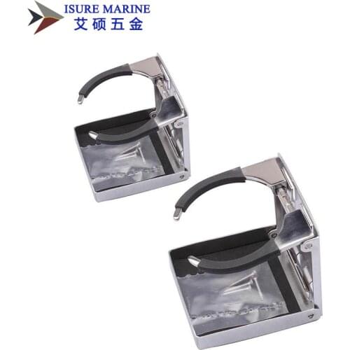 2 Pcs Universal Adjustable Cup Holder Stainless Steel Drink Bottle Holder Boat Car RV