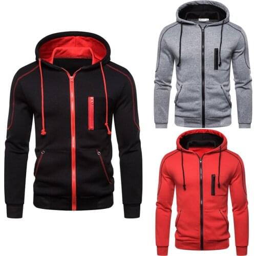 Jiayan Men's Zip Hoodies