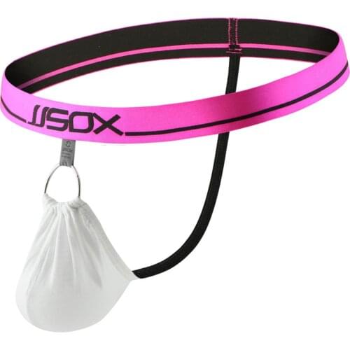 Modal Mens Thong Underwear Intimo Ring Sexy Lingerie Stringi Meskie Scrotum Bag String Tangas Para Hombre Male Ropa Funny