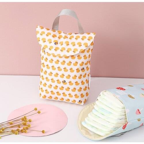 Cartoon Baby Diaper Bag Multifunctional Mommy Baby Organizer Bags Travel Waterproof Nappy Storage Pouch Tote