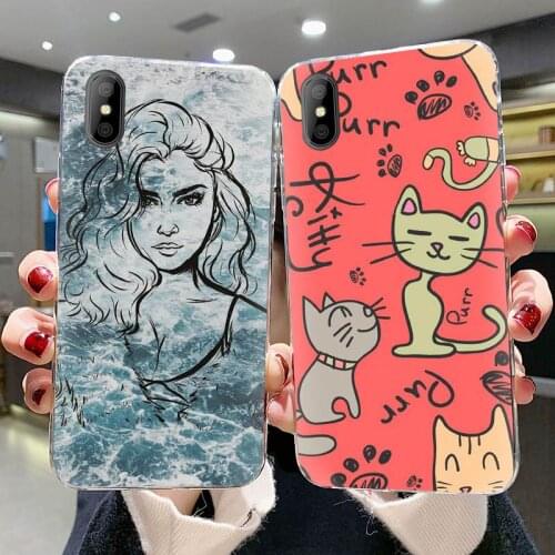 Soft Transparent Phone Case For Doogee X50 Dropshipping suppliers Black Case Cartoon For Woman