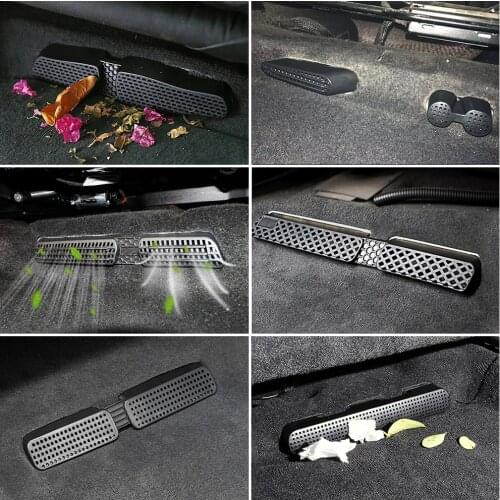 For Audi Q2 Q3 Q5 Q7 Q8 Under Seat Floor Rear AC Heater Air Conditioner Duct Vent Cover Grill Outlet Cover Trim