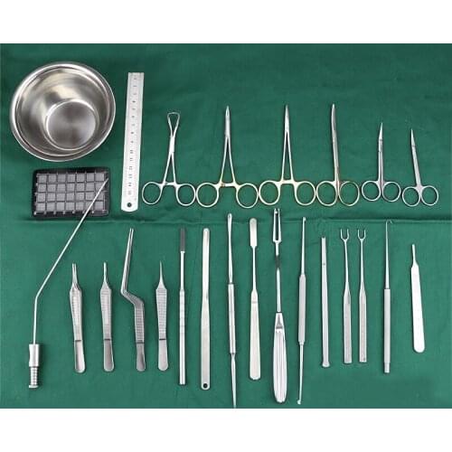 Rhinoplasty equipment, nose pack, comprehensive nasal surgery tools, nasal septum scissors, cartilage forceps, peeler
