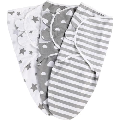 Baby Swaddle Blanket Swaddle Wrap for Newborn Infant Adjustable Swaddle Blanket for Baby Boy and Girl Soft Organic Cotton Small