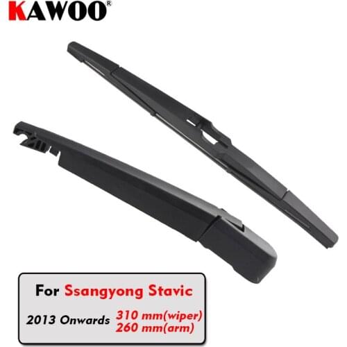 KAWOO Car Rear Wiper Blades Back Window Wipers Arm For Ssangyong Stavic Hatchback (2013 Onwards) 310mm Auto Windscreen Blade