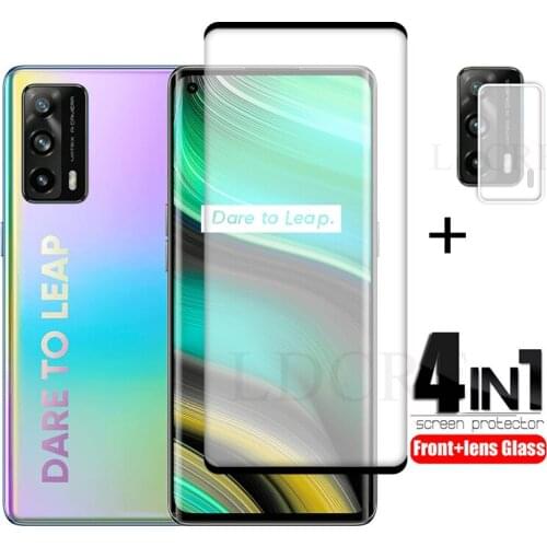 Full Cover Glass For Realme X7 Pro Ultra Glass Curved Screen Glass For Realme X7 Pro Ultra Camera Film For Realme X7 Pro Ultra