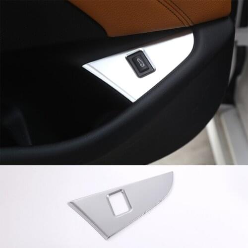 1 Pcs For BMW 5 Series G30 528li 530li 2018 LHD Car Accessories ABS Chrome Interior Tail Door Switch Frame Cover Trim