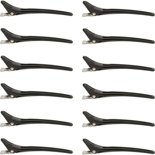 12pcs Hair Alligator Clip Women Stylish Hairdressing Salon Unique Hinged Clip Plastic Claws Barrettes Women Female Head hairpins