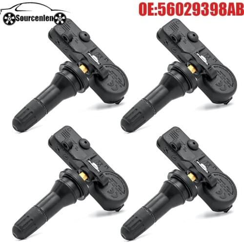 4 Pcs TPMS Tire Pressure Monitor Systems 56029398AB 433MHZ TPMS Tire Pressure Sensor for CHRYSLER For JEEP For FIAT For DODGE