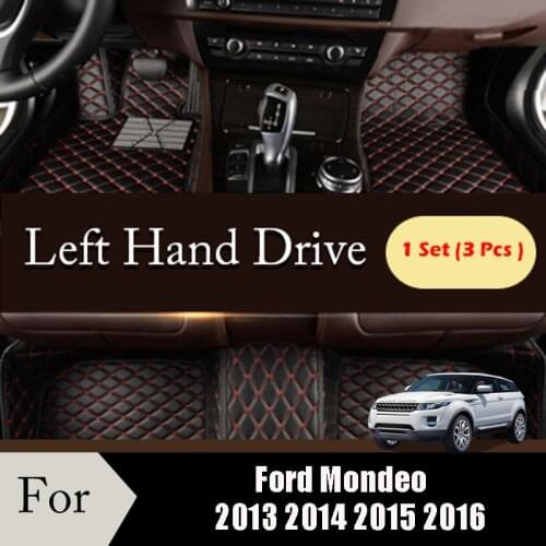 Car Floor Mats For Ford Fusion Mondeo 2013 2014 2015 2016 Customized Auto Leather Carpets Rugs interior Accessories styling