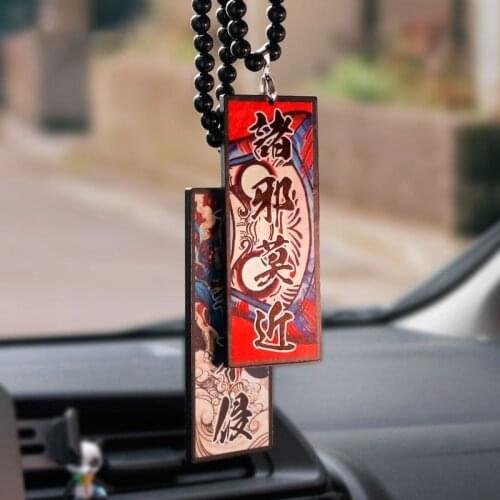 Ward Off Evils Car Hanging Ornament Blessing Amulet Japan Style Auto Accessories Rearview Mirror Pendant Beaded Acrylic