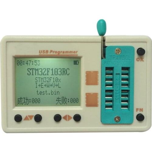 Offline Automatic Programmer USB High Speed Programmer EEPROM FLASH AVR STM32 STM8 High Accuracy English Version For Chip Test