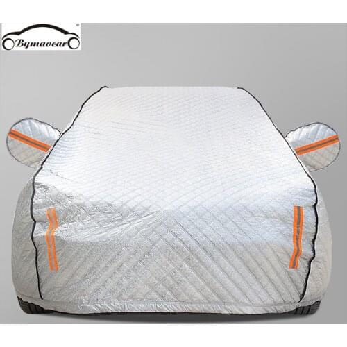 Car cover Four seasons aluminum film plus cotton padded car cover winter windshield car cover hail /weatherproof/sun/snow