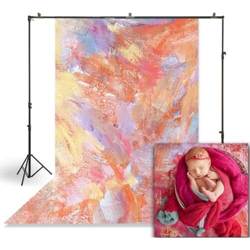 HUAYI Newborns Child Baby Photography Backdrop Abstract Graffiti Painted Wall Customize Studio Photo Booth Background XT-2506