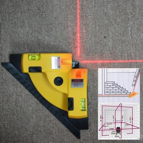 90 Degree Infrared Laser Leveling Instrument Vertical Horizontal Laser Line Projection Measurement