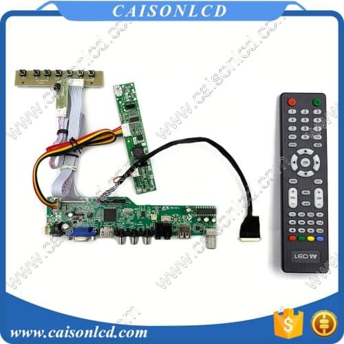M6-V5.1 LCD TV controller board support VGA AUDIO AV USB TV for 7 inch 1280x800 070ICG-LD1 by free shipping