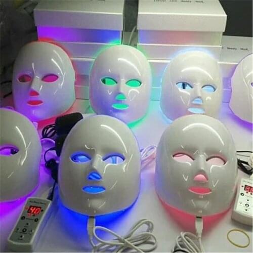 Microcomputer Intelligent LED Facial Neck Mask LED Photon Mask Remove Wrinkle Acne Skin Rejuvenation Facial Beauty Machine