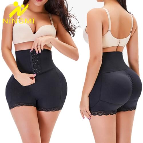 NINGMI Body Shaper Buttock Women Push Up Butt Lifter Strap Seamless High Waist Shaping Panties Tummy Control Shapewear