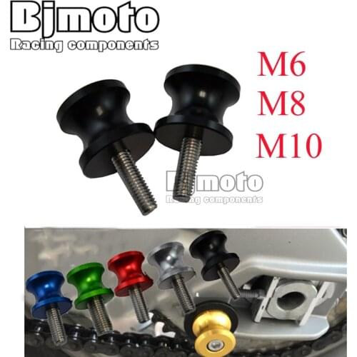 BJMOTO Motorcycle 10MM 6mm 8mm CNC Swingarm Spool Slider Stand Screws For Honda Yamaha Kawasaki Ninja 250 Suzuki Triumph S1000RR