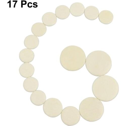 17PCS Clarinet Pad Replacement Leather Pads Musical 17 Items Of Different Sizes Instruments Accessories