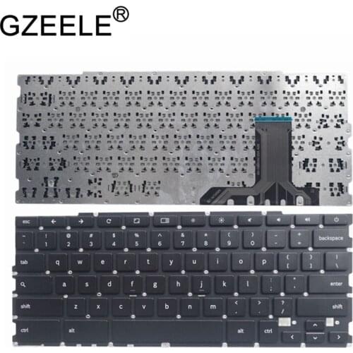GZEELE NEW US Laptop Keyboard For SAMSUNG XE303 XE550 XE500 XE505 XE303C12 XE550C21 500T1C English Replace without frame black