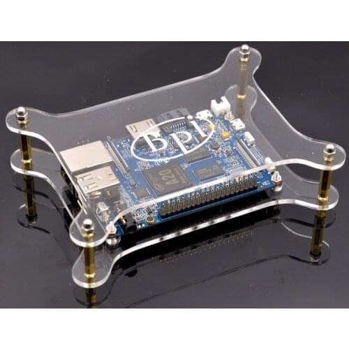 Newest Good quality Single Acrylic clear case/Box compatible with Banana Pi M1,M1+,M2,M3 Board