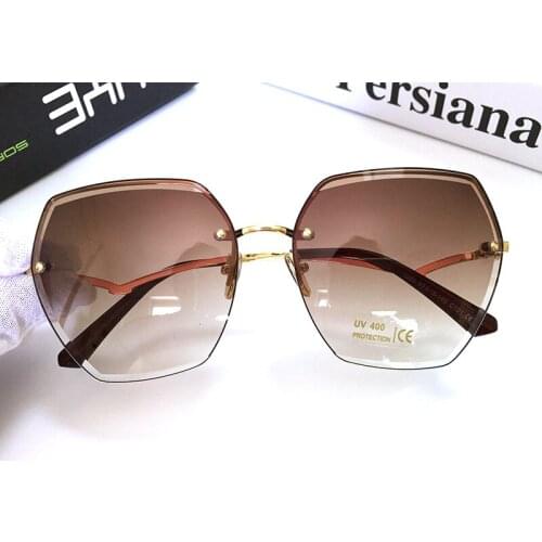 New Oversized Brown Sunglasses 2021 Fashion Square Shades For Women Big Frame Vintage Retro Gradient Sunglasses Female lunette