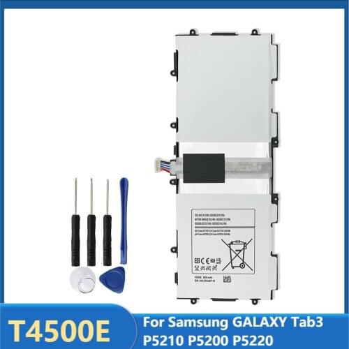 Original Tablet Battery T4500E For Samsung GALAXY Tab3 P5210 P5200 P5220 T4500C T4500K Replacement Rechargeable Battery 6800mAh