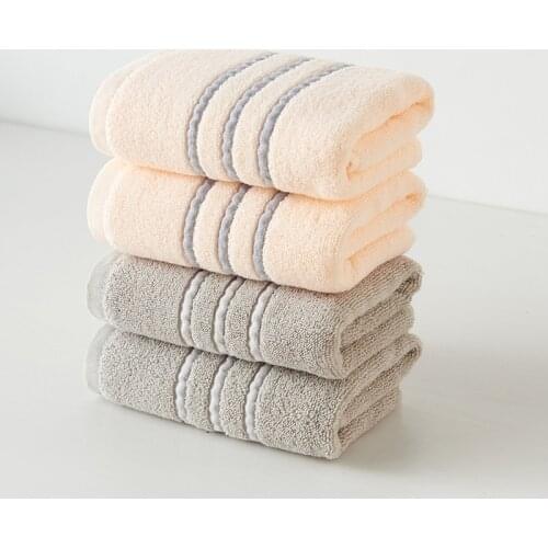 Pure Cotton Towel 33x73cm Towels Beach Bath Towels for Adults Quick-Dry Soft Face Towels Absorbent 2pc/3Pc/4Pc